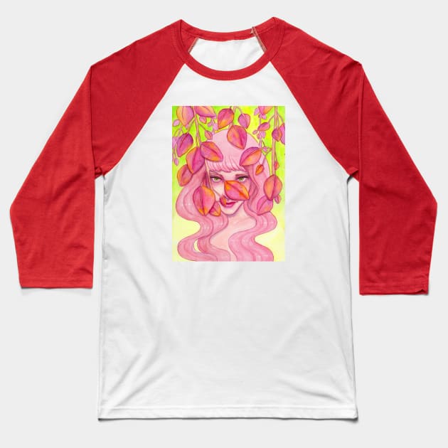 Leaf Veil Baseball T-Shirt by Serpent's Sun